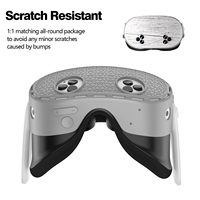7-en-1 casque de réalité virtuelle ensemble d'étuis de protection en Silicone accessoires de jeu de Communication sans fil 5 masques jetables pour les yeux