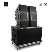 Système de sonorisation professionnel à double ligne passive de 8 pouces, enceintes extérieures étanches 1600W 65Hz-20kHz pour événements scéniques en direct