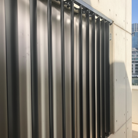 Toit à persiennes intelligent en alliage d'aluminium pour extérieur, vertical, étanche, réglable et rétractable