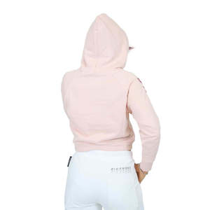Richmond X Women's Sweatshirt <b>Pink</b> Cropped <b>Hoodie</b> With Drawstring Detail - Product Image 5