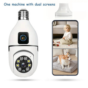 Cámara Inteligente <span class=keywords><strong>V380</strong></span> <span class=keywords><strong>PRO</strong></span> 4MP Inalámbrica Wifi, Cámara Bombilla con Luz, Vigilancia 360°, Cámara IP de Seguridad Interior, Doble Lente, Bombilla E27, CCTV - Product Image 2