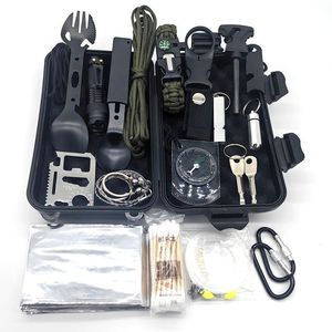 Multi Functional Outdoor Survival Kit With Tools For Hiking Camping Compact Portable Emergency Gear One Size Aluminum Alloy - Product Image 4