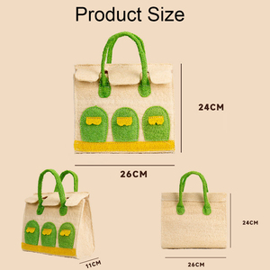 Bolso de mano artesanal de lufa natural estilo Qingxin de alta calidad para mujer, estilo Mori, DIY - Product Image 6