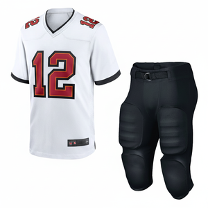 Uniforme de Fútbol Americano de Diseño Personalizado, Nuevo Estilo, Ligero, Cómodo, Manga Corta, Talla XL, Impresión por Sublimación, OEM - Product Image 1