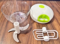 Draagbare Roestvrijstalen Plastic Multifunctionele Keukengereedschap Handmatige Fruitgroente Hakmolen Vleesmolen Knoflooktrekker Pers