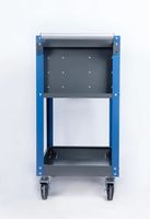 Chariot à outils à 3 tiroirs en acier laminé à froid avec étagères, chariot utilitaire robuste pour la réparation automobile et l'atelier, OEM disponible