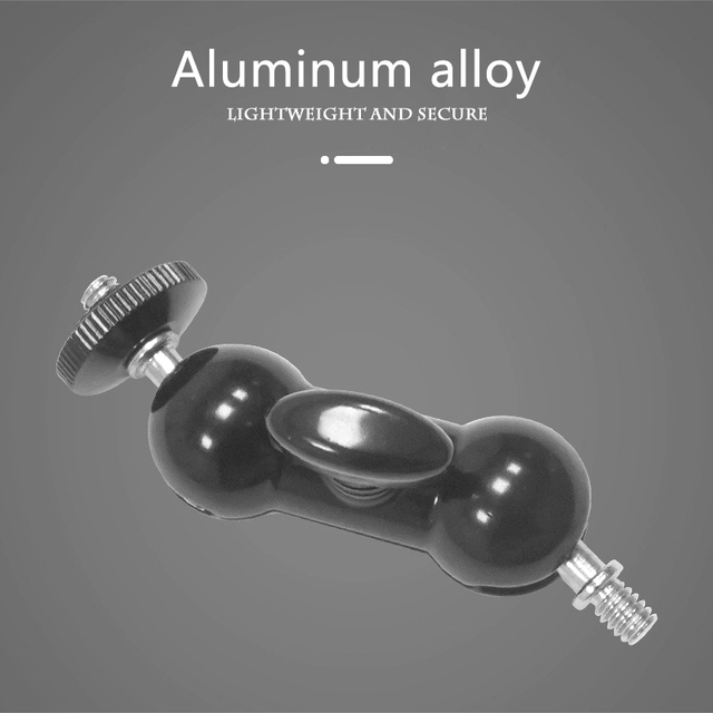 Universal 360 Rotation Magic Arm with Double Ball Head Little Magic Hand for Action Camera SLR Mobile Phone Bike Stand