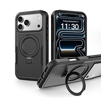 Funda de Alta Gama para iPhone 17 18 Pro Max, Suave como la Seda, con Anillo de Soporte, Antigolpes, Magnética y Personalizada
