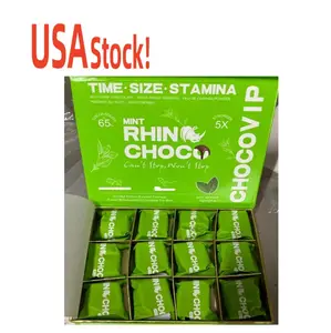 USA stock!!! high quality 12 pcs in packing box for rhino choco vip mint flavor rhino chocolate vip mint