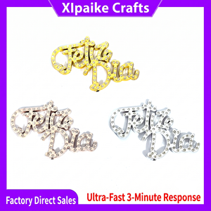 Adorno de Pastel de Plástico Feliz Día con Cristales Brillantes, Decoración Española para Fiestas de Cumpleaños y Celebraciones, <span class=keywords><strong>Precio</strong></span> de Fábrica - Product Image 1