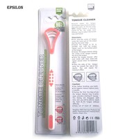 Grattoir à langue en silicone Epsilon Puretta, nettoyeur buccal pour bébé avec emballage coloré pour enfants