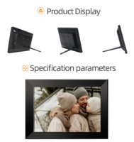 Bingkai foto Digital 10.1 inci, WiFi, nirkabel, layar foto Digital, layar sentuh lcd 1280x800 IPS