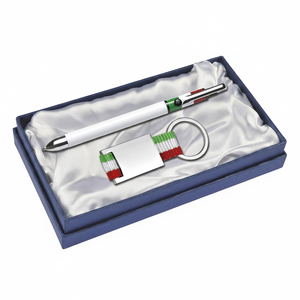 Set di Penna a Sfera e Portachiavi Regalo Personalizzato - Product Image 2