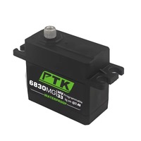 Motor Servo Digital PTK 6830MG para Coche RC 1/8 1/10, Engranaje de Acero Inoxidable de Alta Velocidad 180, Servomotor Industrial de 20Kg-35Kg