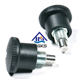 Kenop tarik Mini yang dapat disesuaikan dengan Plunger indeksasi kepala plastik dan bahan seng bodi baja karbon - Product Image 2