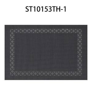 Simple PVC Placemat Western-Themed Home Hotel Dining <b>Table</b> <b>Mat</b> with Anti-Scalding Heat Insulation Woven anti-scalding insulation - Product Image 4