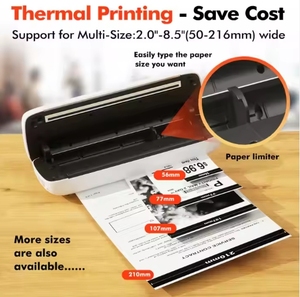 Longtime Standby Portable Wireless Thermal Barcode Tattoo <b>Printer</b> 3 Inch <b>Paper</b> Size Stock for Receipt Android Phone - Product Image 5