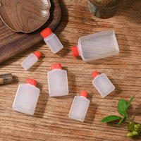 Mini-récipient alimentaire jetable en plastique PE 15ml 30ml – Bouteille de sauce soja avec couvercle