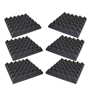 Panneau acoustique insonorisant en mousse pyramidale personnalisé à faible coût 30x30x5cm ignifuge réduction du bruit de 80% pour studio - Product Image 1