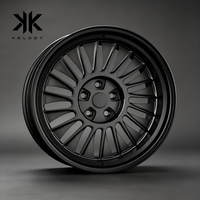 Jantes forgées en alliage d'aluminium noir mat, nouveau design à profil profond, 6061 T6, 20 rayons, type turbine, légères et performantes, 18, 19, 20, 22 pouces