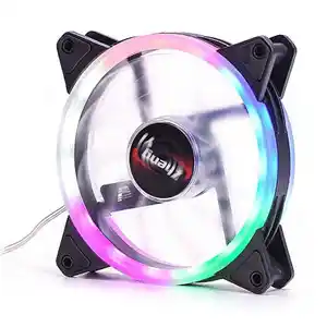 Nuovo muto RGB LED luci Computer PC Case ventola di raffreddamento dispositivo di dissipazione del calore del dispositivo di raffreddamento