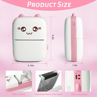 Printer Mini portabel kamphp, Printer termal gigi biru nirkabel saku Mini untuk ponsel cerdas Android iOS harga terbaik