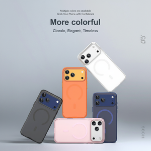Étui de téléphone de haute qualité, luxueux, en TPU+PC, antichoc, magnétique, anti-empreintes digitales, compatible avec la charge sans fil, pour 18 13 toutes les séries, 5 couleurs - Product Image 4