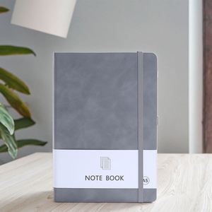 Cuaderno de Tapa Dura de Cuero PU A5 Premium Personalizado con 100 Hojas, Encuadernado Cosido, Rayado, para Uso Escolar y de Oficina - Product Image 1