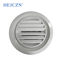 Diffuseur rond moderne en aluminium à surface lisse pour ventilation intérieure, à fixation au plafond, pour climatisation