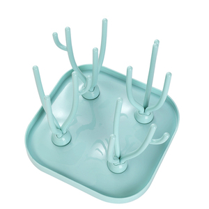 Séchoir à biberons pliable avec plateau d'égouttage amovible, support portable <span class=keywords><strong>pour</strong></span> le séchage des biberons de <span class=keywords><strong>lait</strong></span> <span class=keywords><strong>pour</strong></span> bébé - Product Image 2