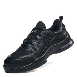 Zapatos de Seguridad Niu Gangwang, Bajos, Negros, de Microfibra, con Puntera de Plástico, Antideslizantes y Resistentes al Desgaste - Product Image 3