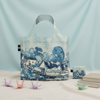 Bolsas de Mano Plegables de Nailon y Poliéster con Diseño Personalizado de Arte de Van Gogh, Bolsa de Compras Ecológica Reutilizable y Plegable