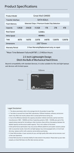 Greatwall SSD 2.5นิ้ว SATA3 2 TB 6กิกะไบต์/วินาที TLC ความเร็วสูงโลหะภายใน SSD ใหม่ - Product Image 3