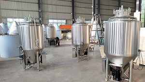 Fermenteur conique GHO 300L SUS 304 avec refroidisseur pour restaurant, système de brassage de bar, cuve de <span class=keywords><strong>fermentation</strong></span> de bière - Product Image 5