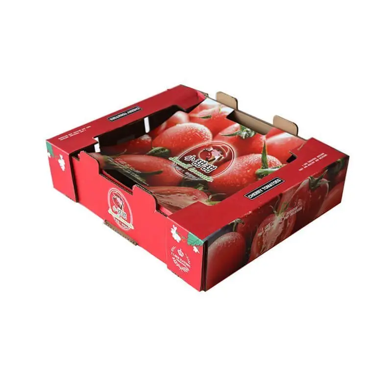 果物用のカスタムリジッドバナナカートン段ボール箱包装箱ストロベリーパイナップル野菜アップルバナナパッキングボックス