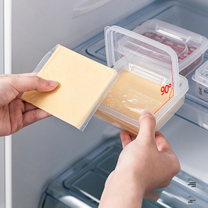 Contenedor de almacenamiento de alimentos de plástico, herramienta de almacenamiento de cocina, juego de caja de conservación de queso de grado alimenticio con tapas - Product Image 6