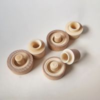 Bouchon de bouteille d'huile en polymère et bois en forme de T, personnalisé, de qualité alimentaire, anti-fuite, durable, portable et réutilisable