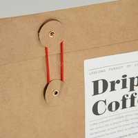 Boîtes rigides pliables en papier kraft recyclable et écologique, impression UV de qualité supérieure, emballage alimentaire personnalisé, café, en-cas, OEM/ODM
