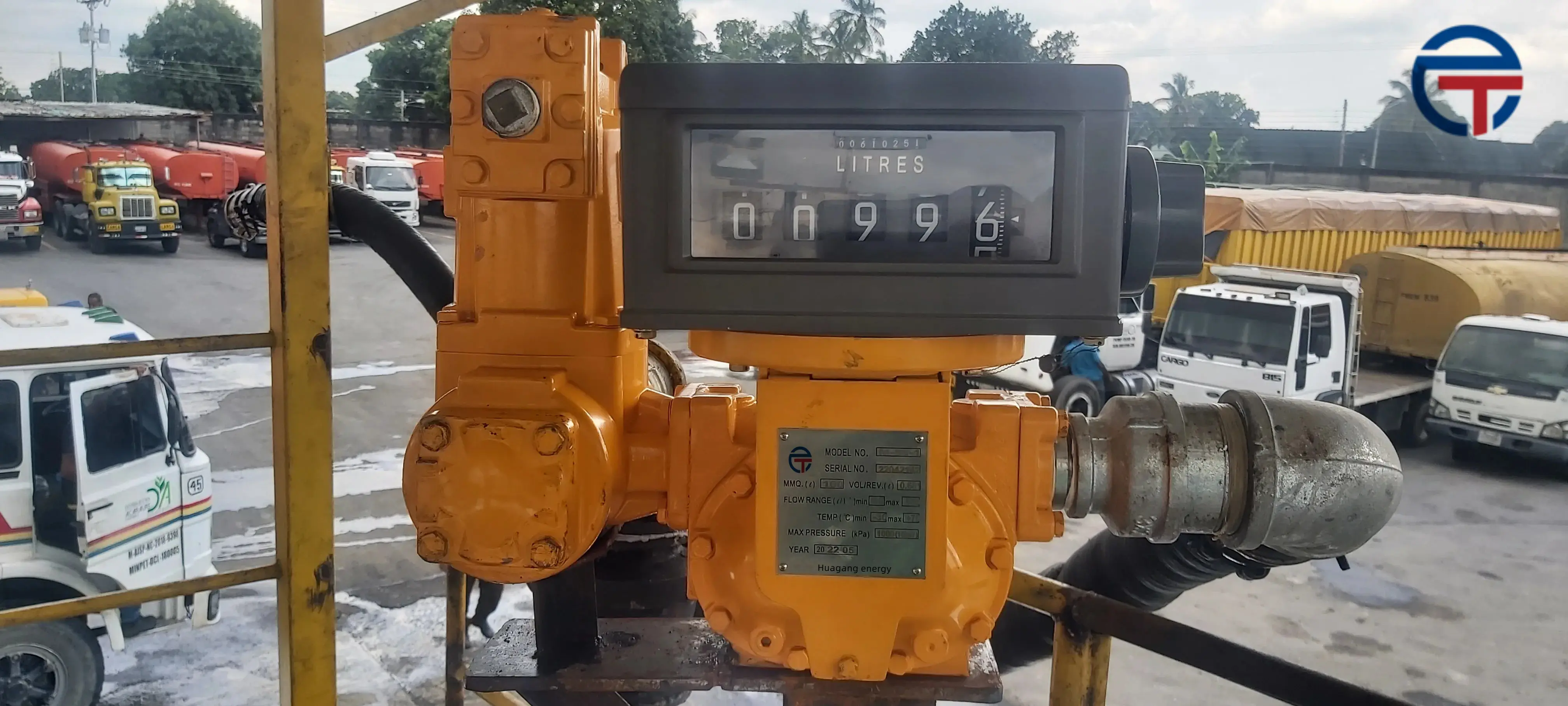 0.2% độ chính xác cao nhiên liệu diesel cơ khí PD Flow Meter cho DIESEL đo lường với truy cập 4-Chữ số đo lưu lượng