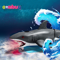 Jouets télécommandés animaux de simulation avec son et pulvérisation, requins nageurs RC