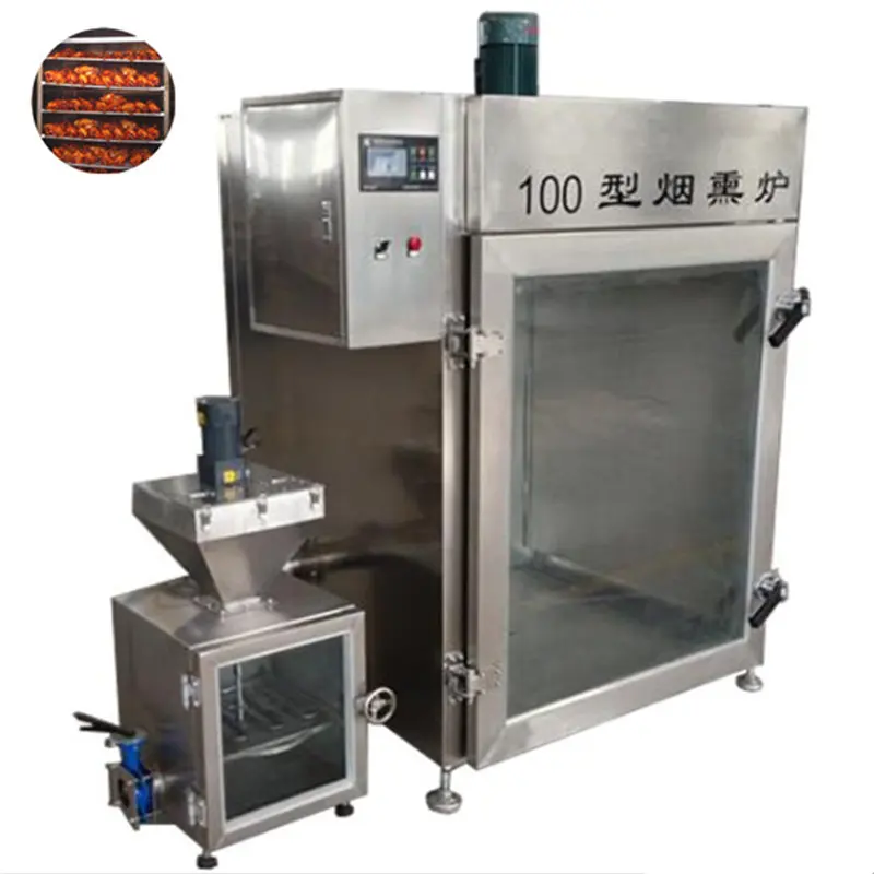 Especialização em fabricação de ham aquecido a vapor, secador de bacon para forno fumado carne de peixe