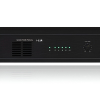 Moniteur 2U 10 canaux en aluminium de qualité supérieure avec haut-parleur de monitoring Hi-Fi pleine gamme intégré pour système de sonorisation