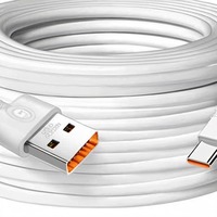 Kabel Ekstensi USB A ke Type-C Panjang 8ft 6A Pengisian Cepat Kabel PVC dengan Garansi 12 Bulan untuk TV Meja Mobil