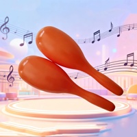 Modern Durable Oval Plastic Colorful Maracas Stage Performance Interactive Props Orff Rhythm Musical Instruments Teaching Aids