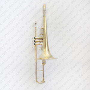 Trombone professionnel <span class=keywords><strong>en</strong></span> laiton Bb/F FTB-420 Instrument <span class=keywords><strong>de</strong></span> performance à finition laquée claire haut <span class=keywords><strong>de</strong></span> gamme à bon prix - Product Image 2