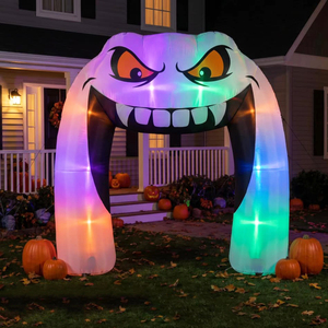Inflatable Halloween Spooky Ghost Decoration LED <b>Lights</b> Halloween Inflatable Outdoor Yard Decoration for Halloween Party - Product Image 6