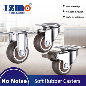 Ruedas de Repuesto Universales Silenciosas de 2 Pulgadas, sin Perforaciones, con Adhesivo, para Muebles Móviles, Ruedas de Goma de 25 mm, para Cajas de Almacenamiento, con Velcro - Product Image 2