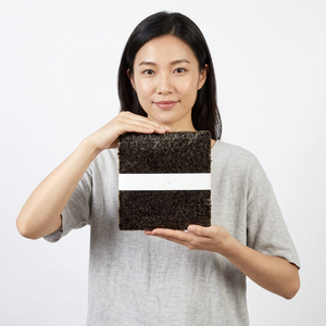 Feuilles d'algues séchées de qualité supérieure pour sushi, nori, kimbap, cuisine coréenne (100 pièces) - Product Image 2