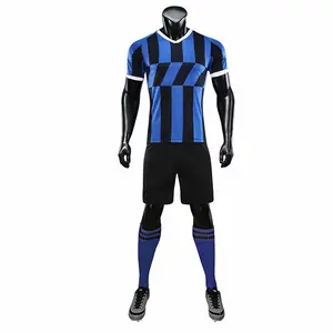 Оптовая продажа, простая футбольная одежда из двух частей, с логотипом на заказ, мужской летний спортивный костюм, шорты, комплект футбольной одежды