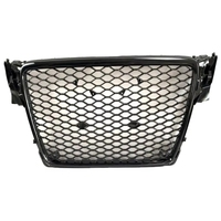 Grille de tuning adaptable pour Audi A4 B8RS4 Noir brillant Grille de pare-chocs avant Matériau ABS Année 2007-2012